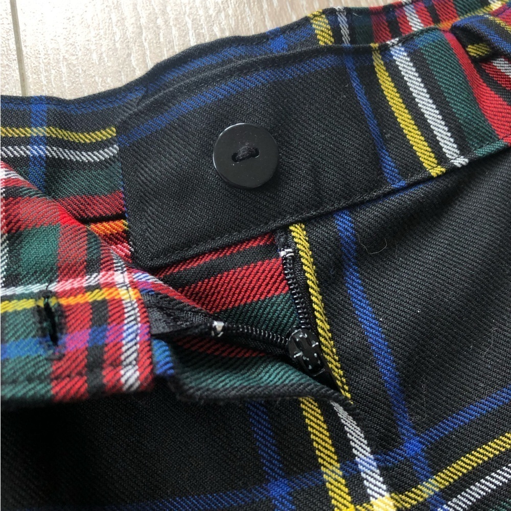 LTT Love Too True Tartan Tapered Trousers in Black Women’s Size S Made in the UK - Picture 8 of 11